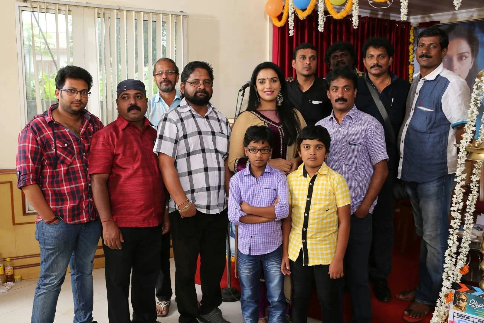 A production team together